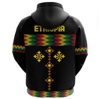 Imprimir bajo demanda Etiopía Sudadera con capucha Rasta Patrón redondo Diseñador Sudadera de gran tamaño Casual Pullover Tops con bolsillos Hombres Ropa