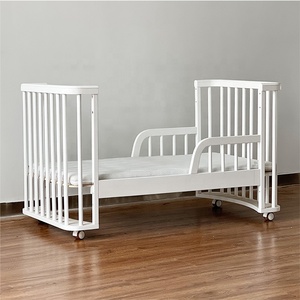 <span class=keywords><strong>Cuna</strong></span> Multifuncional de Madera Blanca, <span class=keywords><strong>Cuna</strong></span> de Cabecera, <span class=keywords><strong>Cama</strong></span> para Niños, <span class=keywords><strong>Cuna</strong></span> para Bebés Recién Nacidos, para Uso en Hospitales y Dormitorios - Product Image 4