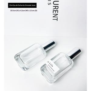 Botella de spray de vidrio de alta calidad para perfume, 35 ml, transparente, de alta gama, para muestras de cosméticos, botella de repuesto. - Product Image 2