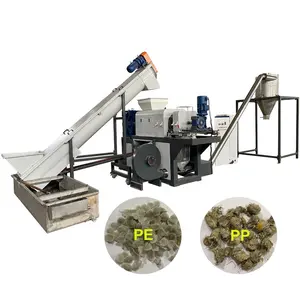 Exprimidor de plástico para limpieza, maquinaria de reciclaje de película de pp y pe, nueva tecnología, 500kg