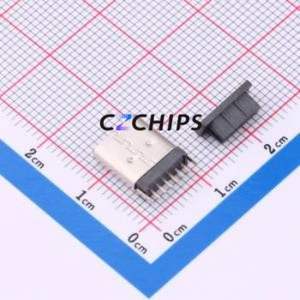 HX TYPE-C 6P LC H10.0 <b>USB</b> <b>Connector</b> Through hole Component (THT) <b>Connector</b> Type-C Female Through Hole 6P - Product Image 2