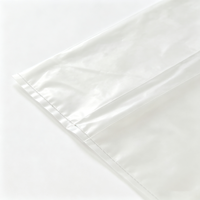 Sac plat ouvert en LDPE, flexible, bonne élasticité, résistant à l'humidité et à la poussière pour l'emballage alimentaire, fruits, collations