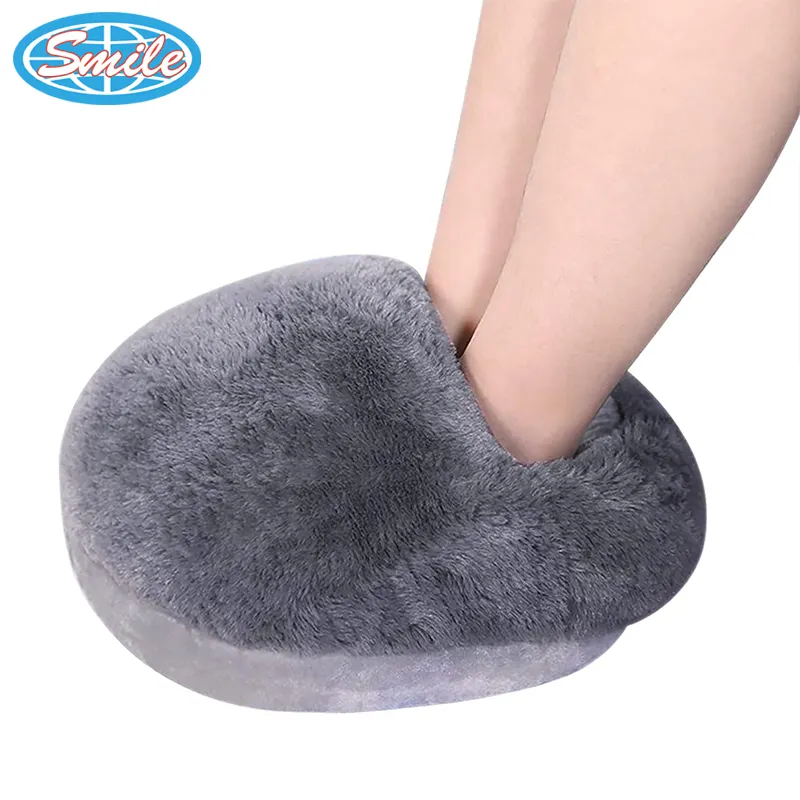 USB Foot Warmer Heating in Winter Foot Warmer Home Solid Color Plush Removing and Electric Heating Shoe