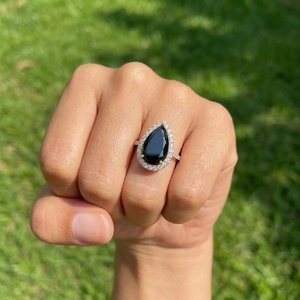 Bague moderne en argent sterling 925 avec diamant de laboratoire pour femme, bijoux de mariée raffinés avec finition polie durable et élégante - Product Image 2