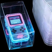 Boîte de présentation en plastique transparent pour jouets de collection, électronique, produits alimentaires, boîte de rangement transparente anti-poussière, couleur personnalisable