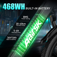 Vélo de montagne électrique pour adultes CA en stock, 24/26 pouces, moteur sans balais 250W, batterie au lithium, freins à disque avant/arrière