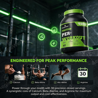 Poudre pré-entraînement OEM AegleWell saveur originale, supplément nutritionnel sportif à base de bêta-alanine, arginine et calcium, 500g, 30 portions