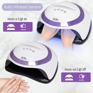 เครื่องอบเล็บ SUN Y7 168W UV LED, 36 หลอด, 4 ตัวตั้งเวลา, <span class=keywords><strong>เซ็นเซอร์</strong></span>อัจฉริยะ, ที่วาง<span class=keywords><strong>โทรศัพท์</strong></span>, อบเจลเร็ว สำหรับร้านทำเล็บและใช้ในบ้าน - Product Image 4