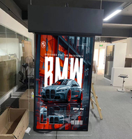Layar LCD TV Digital Signage Kiosk 4s Shop 55 Inch untuk Iklan Gantung Dua Sisi di Dalam Ruangan, untuk Jendela dan Plafon