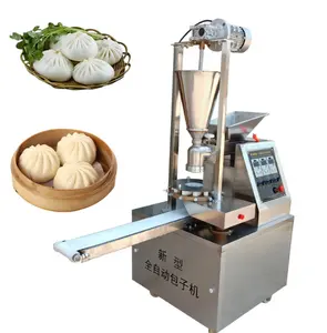 스테인레스 스틸 자동 찐빵 Baozi Momo 기계 수프 만두 기계 찐 Momo 바오 만두 만드는 기계