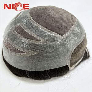 <span class=keywords><strong>Prótesis</strong></span> Capilares Onduladas para <span class=keywords><strong>Hombre</strong></span> con Base Mono Fina de Cabello Humano 100% Natural, las Más Vendidas en China, con Precio de Fábrica - Product Image 1