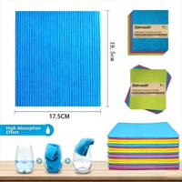Chiffons de nettoyage suédois imprimés personnalisés, éponge en cellulose écologique, réutilisable, biodégradable, pour la cuisine