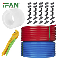 IFAN Factory 16-32mm Système de chauffage par le sol Tuyau PERT rouge bleu Tuyau PEX