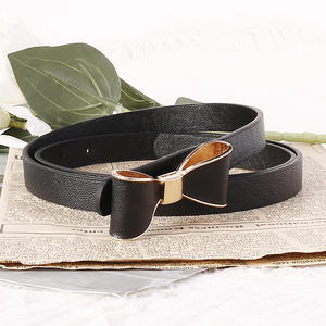 Cinturón de cuero PU con lazo para mujer, hebilla fina de aleación, color caramelo, para vestido, accesorio de moda de verano - Product Image 6