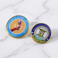 Badge artistique personnalisé en alliage de zinc, autocollant coloré, badge en résine, peut être plaqué or, médaillon en émail dur 2D, tendance