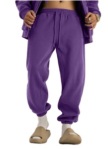 Men's Woolen Loose Fit <b>Jogger</b> Pants Straight Heavyweight Winter Street High Quality <b>Oversized</b> Sweatpants Casual Mid-Waist - Product Image 4