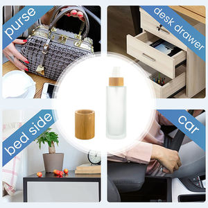 Set di Contenitori Cosmetici Vuoti da 1oz 2oz 3oz 100ml, Flaconi Spray Opachi con Pompa in Bambù e Tappo Spray - Product Image 3