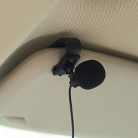 Pour radio DVD de voiture professionnelle, microphone stéréo de voiture 3m, prise jack à clipser 3.5mm, microphone stéréo, mini micro externe filaire