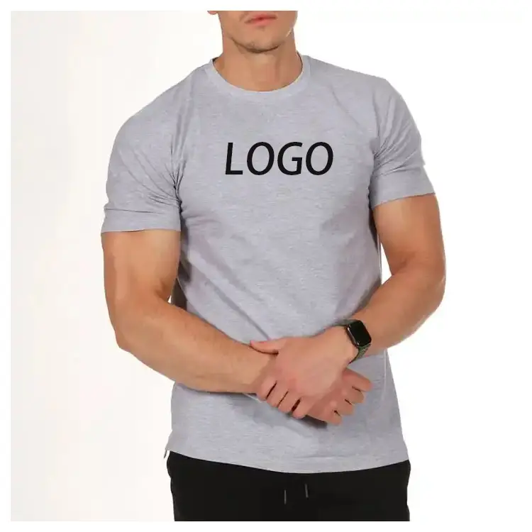 Fabricant de T-shirt en gros respirant meilleur matériau de haute qualité Gym col rond séchage rapide bon toucher T-Shirt à manches courtes hommes