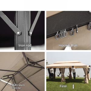 HOUMU Pavillon romain en chaume durable et imperméable, grand espace, auvent en tissu Oxford pour le camping en plein air et les rassemblements <span class=keywords><strong>de</strong></span> groupe - Product Image 3