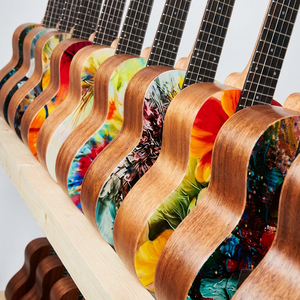Ukelele con Impresión UV de 21 y 23 Pulgadas, Guitarra Acústica con Diseño Gráfico Impreso Digitalmente, con Patrones Personalizados para Principiantes, OEM - Product Image 5