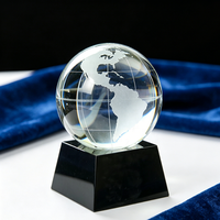 Trophée en Verre de Cristal Décoratif pour Bureau, Cadeau d'Affaires, Souvenir, Option Logo Personnalisé, Couleur Claire/Jade pour Décoration de Bureau/Comptoir