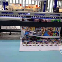 Impresora de cuero flexible para exteriores Gz de 10 pies (3.2m) con tinta eco-solvente, 2 cabezales de impresión DX7, 1440dpi, sin bordes