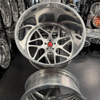 Jantes en aluminium forgé SJ Custom 6061-T6 de 22, 24, 26, 28 pouces, à profil profond, brossées et polies, pour pick-up et SUV américains