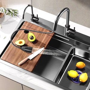 Fregadero de Cocina de Montaje Superior Duradero con Cubeta Profunda y Reducción de Ruido para Uso en Hogares y Apartamentos Modernos - Product Image 2