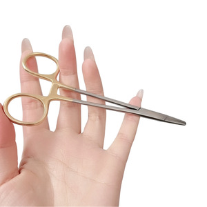 Porte-aiguille chirurgical essentiel de 14 cm à manche doré, en acier inoxydable, instrument dentaire et chirurgical, pince - Product Image 4