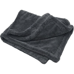 Serviette de nettoyage automobile NOVISON 40x60 1200gsm en microfibre tricotée, séchage rapide, absorbante, pour le detailing auto - Product Image 1
