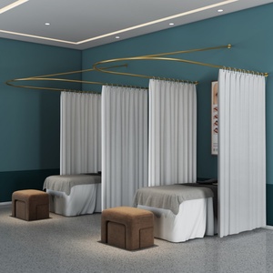 Rideau d'isolation en fer forgé en forme de U pour salon de beauté, vente chaude en Chine, design de rideau pour salon, meilleure qualité, vente directe d'usine - Product Image 2