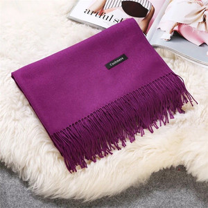 السائبة الصلبة اللون سيدة وشاح دافئ مير شال كشميري وشاح الباشمينا - Product Image 6