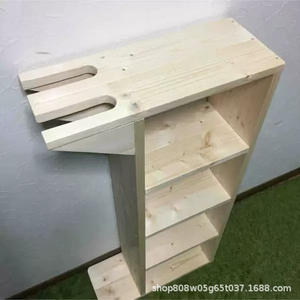 Étagère de rangement pour casquettes de baseball en bois, 5 niveaux, sur pied, pour équipement d'entraînement, style A B - Product Image 3