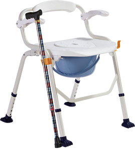 Taburete de Baño Multifuncional Plegable de Aluminio con Reposabrazos Desmontable y Asiento para Ducha, para Personas Mayores, Embarazadas y con Discapacidad - Product Image 2