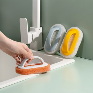 HeDou Cleaning Brush Sponge Water Locking Stain Removing Residue Free Kitchen Dishwashing Brush Gas Stove Cleaner - Product Image 4