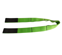 Nouvelle conception de ceinture d'étirement de fitness personnalisée, bande élastique d'exercice, bande de résistance Pilates, 8 boucles, ensemble d'étirement de danse, 4*96cm
