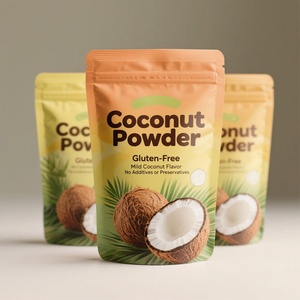 Bolsa Doypack de Mylar con Cierre Zip, Personalizable con Logotipo, de Plástico de Grado Alimenticio, para Envasado de Alimentos como Avena, Té, Leche de Coco en Polvo - Product Image 3
