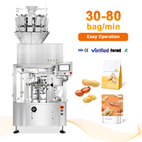 Machine d'emballage rotative automatique haute vitesse pour sachets préformés Doypack de qualité alimentaire pour arachides
