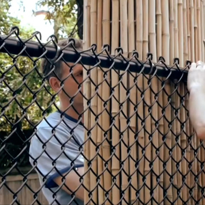 Bán Buôn Chất Lượng Cao PVC Tráng Vườn Hàng Rào Nhúng Nóng Mạ Kẽm Ngoài Trời Chuỗi Liên Kết Hàng Rào Tấm Sản Phẩm Cho Bán - Product Image 1