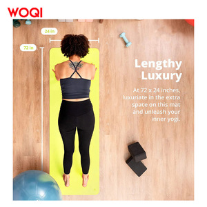 Tapis de yoga Woqi 6 mm d'épaisseur, antidérapant, pliable, pour la remise en forme et le modelage corporel à domicile - Product Image 3