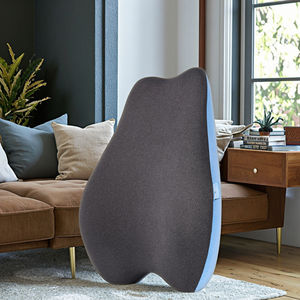 Coussin de siège et de dossier en mousse à mémoire de forme pour soutien lombaire, tricoté, pour chaise de bureau, chaise de chevet et lit, anti-acariens, pour lecture et repos - Product Image 4