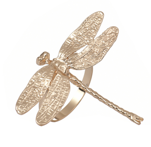 2024 Noël libellule forme animale métal pas cher <span class=keywords><strong>ronds</strong></span> <span class=keywords><strong>de</strong></span> <span class=keywords><strong>serviette</strong></span> - Product Image 4