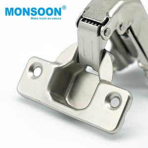 Charnière de meuble de cuisine en fer finition nickel, style moderne, 90 degrés, dissimulée, à fermeture douce, bras court - Product Image 5