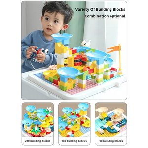 Children Adjustable Multi-Functional Whiteboard Kids Drawing <strong>Block</strong> <strong>Building</strong> <strong>Tables</strong> With Toy Plastic Storage Box Drawing Toys - Product Image 2