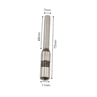 Foret à papier creux HSS de 2 à 10 mm avec tige droite pour le poinçonnage de papier, d'étiquettes, de calendriers et de billets