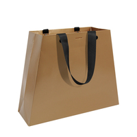 Sacs en papier trapézoïdaux de luxe imprimés en couleur Lipack, 100 pièces MOQ, pour les États-Unis