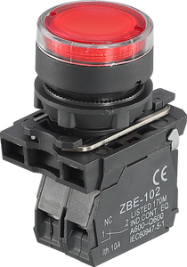 XB5-AW3361 22 Mét <span class=keywords><strong>push</strong></span> <span class=keywords><strong>button</strong></span> chuyển với LED ánh sáng phẳng đầu nhựa mùa xuân trở lại - Product Image 4