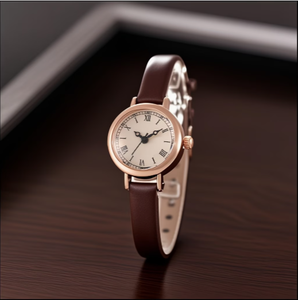 <span class=keywords><strong>Orologio</strong></span> da Donna Vintage al Quarzo Oro Rosa con Cinturino in Pelle PU Marrone, <span class=keywords><strong>Quadrante</strong></span> <span class=keywords><strong>Bianco</strong></span> con Numeri Romani - Elegante <span class=keywords><strong>Orologio</strong></span> da Polso N2605134 - Product Image 1