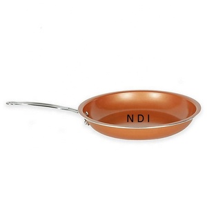 Sartén con base de inducción con mango largo, utensilios de cocina antiadherentes, para servir alimentos, cocina diaria usada - Product Image 5